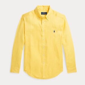 NWOT Boy's size 10 Yellow Ralph Lauren Button Down Long Sleeve.